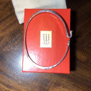 James Avery Hammered Hook-on bracelet. Sterling